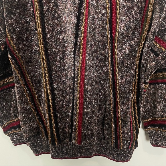 Tundra Canada 80’s Pullover Sweater Cosby Style Medium 3D Knit Striped VTG - Picture 9 of 10